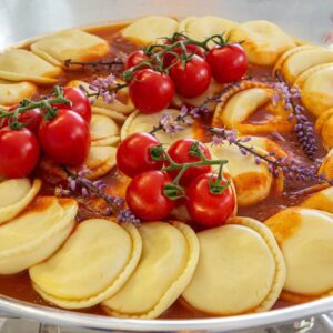 Sorrentini de búfala (molho de cogumelos)