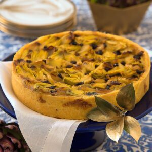 Torta especial de alcachofra com tapenade Grande