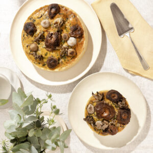 Quiche de 3 cogumelos